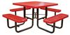 46" Square Thermoplastic Steel Picnic Table, Portable or Surface Mount
