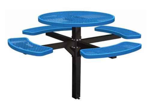 46" Single Post Thermoplastic Picnic Table