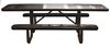 8 Ft. ADA Rectangular Perforated Steel Thermoplastic Picnic Table