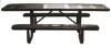 8 Ft. ADA Rectangular Perforated Steel Thermoplastic Picnic Table