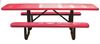 8 FOOT ADA Rectangular Perforated Steel Thermoplastic Picnic Table