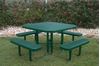RHINO Octagonal Thermoplastic Steel Picnic Table