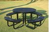 RHINO Round Thermoplastic Steel Picnic Table Portable