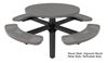 	RHINO Round Pedestal Picnic Table, Inground Perforated