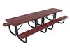RHINO Quick Ship 10 Foot Thermoplastic Steel Picnic Table, Portable