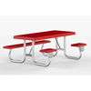 	8 ft ADA Wheelchair Accessible Fiberglass Picnic Table Welded Galvanized Steel Frame