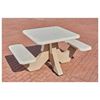 Square Concrete Picnic Table