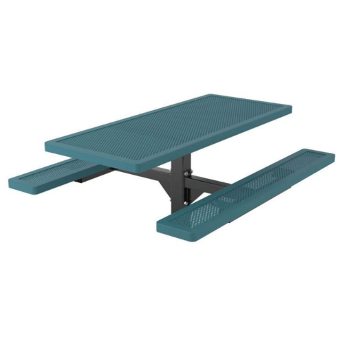 6 ft. Rectangular Thermoplastic Steel Picnic Table Innovated Style