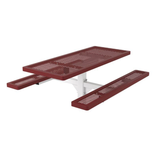 6 ft. Rectangular Thermoplastic Steel Picnic Table, Regal Style