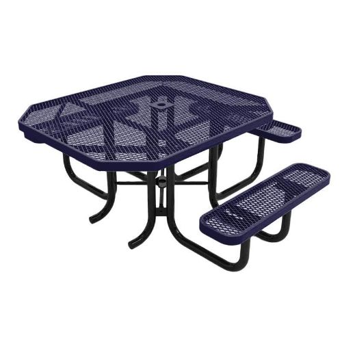 RHINO Quick Ship ADA Octagonal Thermoplastic Picnic Table, Universal Access, Portable