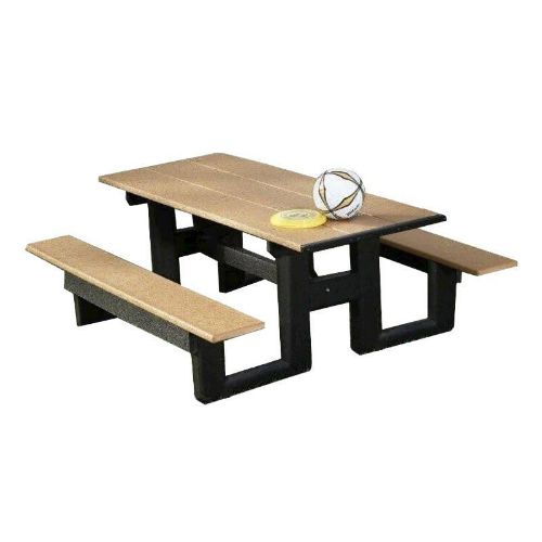 6 ft. Recycled Plastic Commercial Picnic Table Rectangular