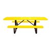 8 Ft. ADA Rectangular Perforated Steel Thermoplastic Picnic Table