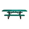 8 Ft. ADA Rectangular Perforated Steel Thermoplastic Picnic Table