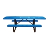 8 Ft. ADA Rectangular Perforated Steel Thermoplastic Picnic Table