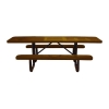 8 Ft. ADA Rectangular Perforated Steel Thermoplastic Picnic Table