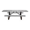 8 Ft. ADA Rectangular Perforated Steel Thermoplastic Picnic Table