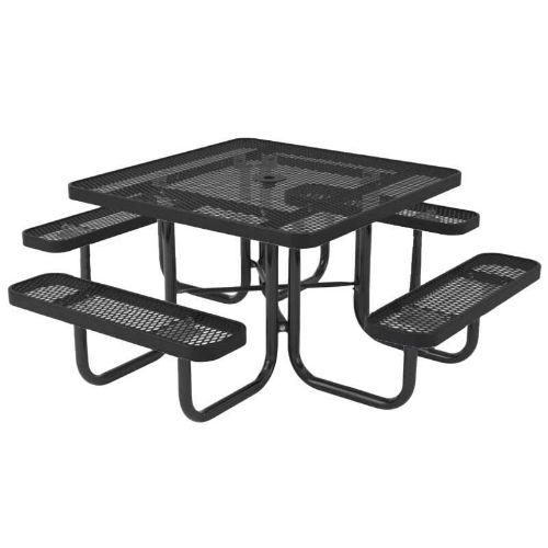 Square Thermoplastic Steel Picnic Table Ultra Leisure