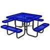 Square Thermoplastic Steel Picnic Table Ultra Leisure