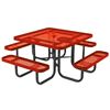 Square Thermoplastic Steel Picnic Table Ultra Leisure