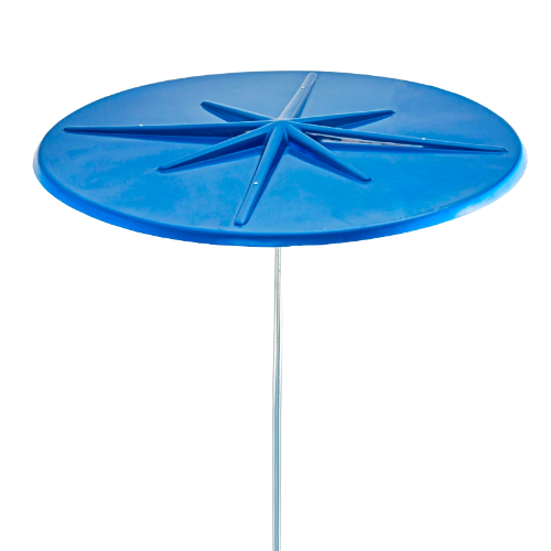 Umbrella 7 1/2 Foot Round Fiberglass Galvanized
