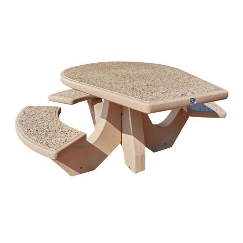 Round Concrete ADA Picnic Table