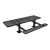 8 ft. ELITE ADA Single End Rectangular Thermoplastic Steel Double Pedestal Picnic Table - Surface Mount Perforated Metal