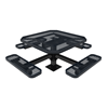 46" ELITE Octagon Thermoplastic Steel Pedestal Picnic Table - Surface Mount - Expanded Metal