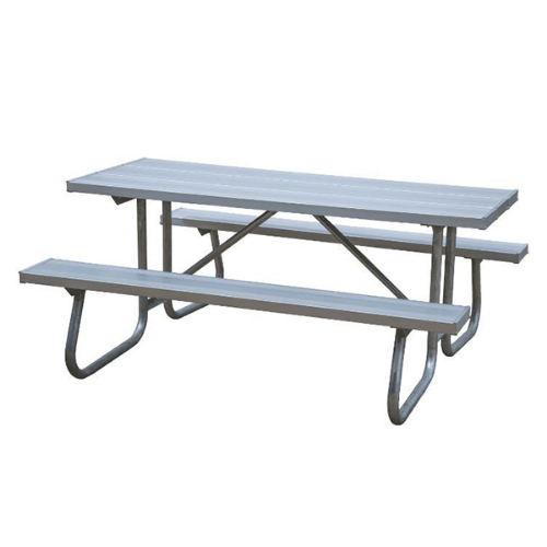 8 Ft. Rectangle Aluminum Picnic Table With Welded 1 5/8" Frame