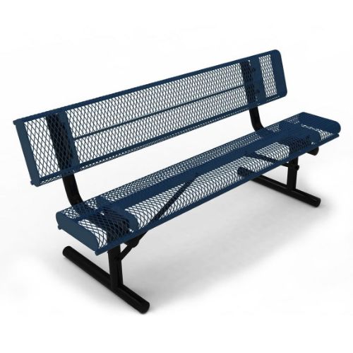 6 Ft. ELITE Backed Rolled Edge Bench
