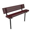 6 Ft. ELITE Backed Rolled Edge Bench