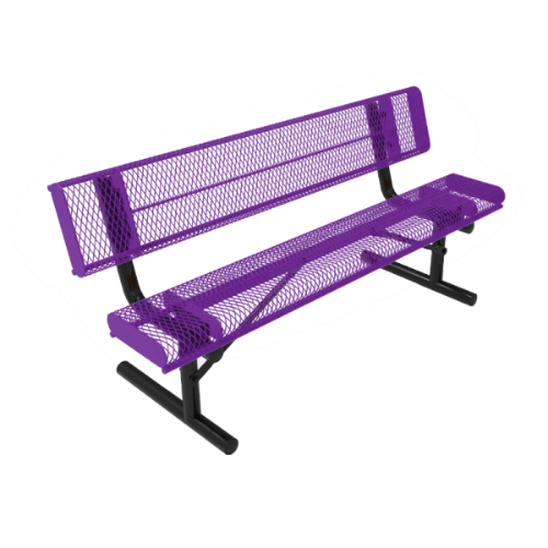 4 Ft. ELITE Backed Rolled Edge Bench