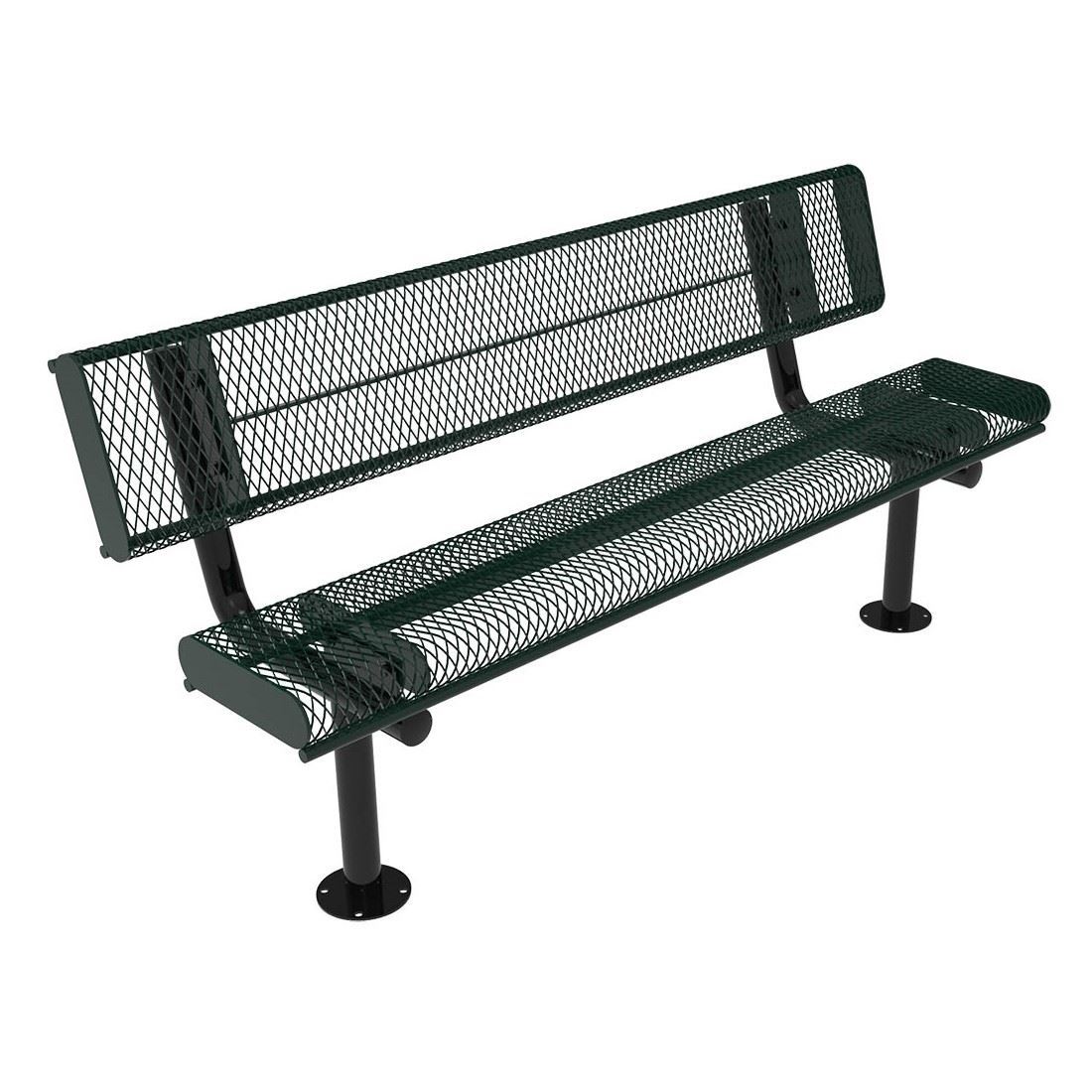 4 ft ELITE Backed Bench | Picnic Table Supplier