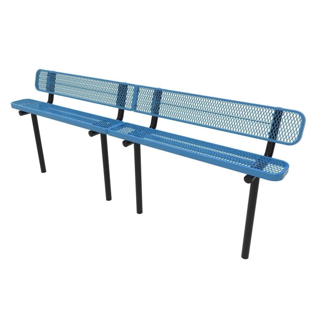 10 ft ELITE Thermoplastic Bench with Back | Picnic Table Supplier
