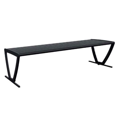 Zion Slatted Backless Bench