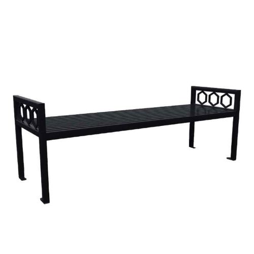 Biscayne Hex Backless Steel Bench