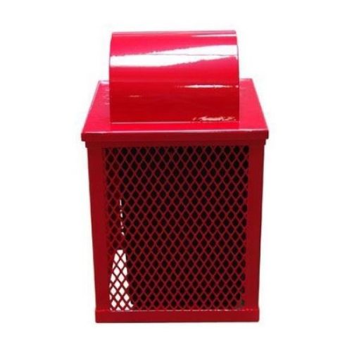 Expanded Metal Trash Can Receptacle