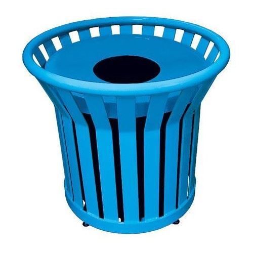 Metal Trash Can Receptacle	