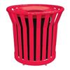 Metal Trash Can Receptacle	