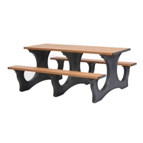 6 ft. Recycled Plastic Easy Access Picnic Table Rectangular