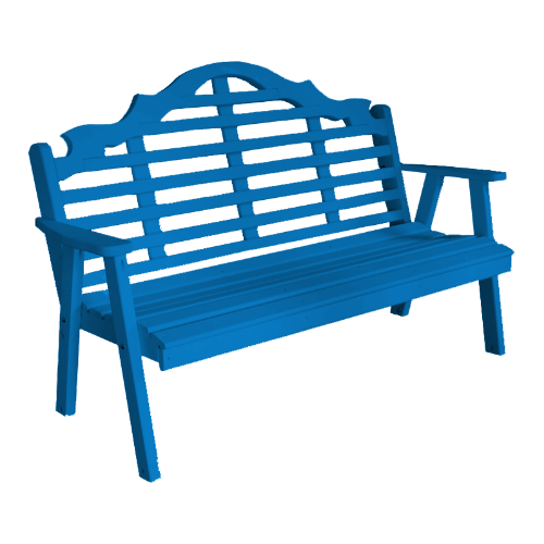 6 ft. Marlboro Wooden Garden Bench in Knotfree Yellow Pine or Western Red Cedar