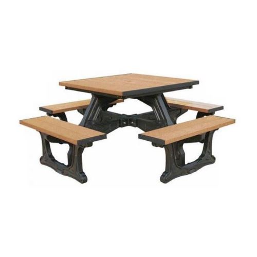 40” Square Recycled Plastic Picnic Table	