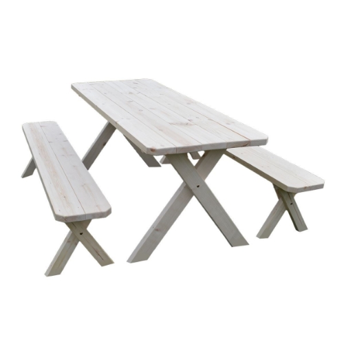 Economy Crossleg Wooden Picnic Table 