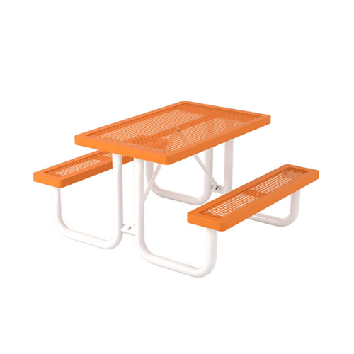 T4RC - 4 Ft. Regal Style Rectangular Thermoplastic Steel Picnic Table