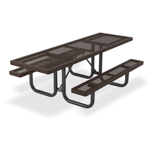T8RCHDCPALT - 8 Ft. ADA Double End Regal Style Rectangular Thermoplastic Steel Picnic Table