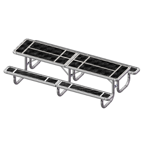 T10INNV - 10 Ft. Innovated Style Rectangular Thermoplastic Steel Picnic Table, Portable 