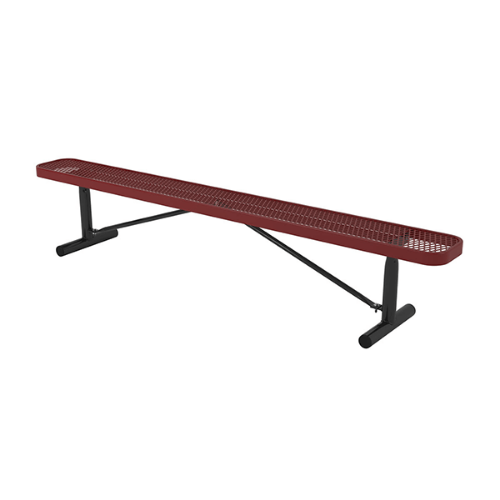 B8ULP - 8’ Quick Ship UltraLeisure Style Standard Bench Without Back, Portable