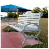 Gateway Cast Aluminum Backed Bench