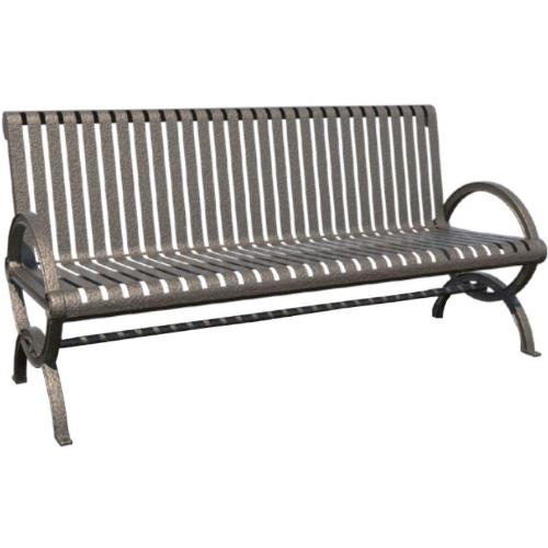 Gateway Cast Aluminum Backed Bench